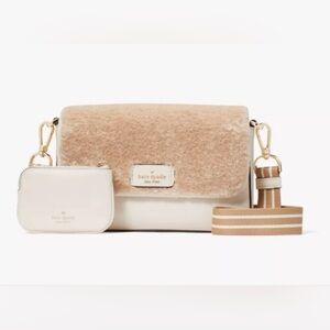 New Kate Spade Faux Shearling Crossbody